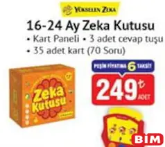 YÜKSELEN ZEKA 16-24 AY ZEKA KUTUSU fiyat ve kampanya bilgisi